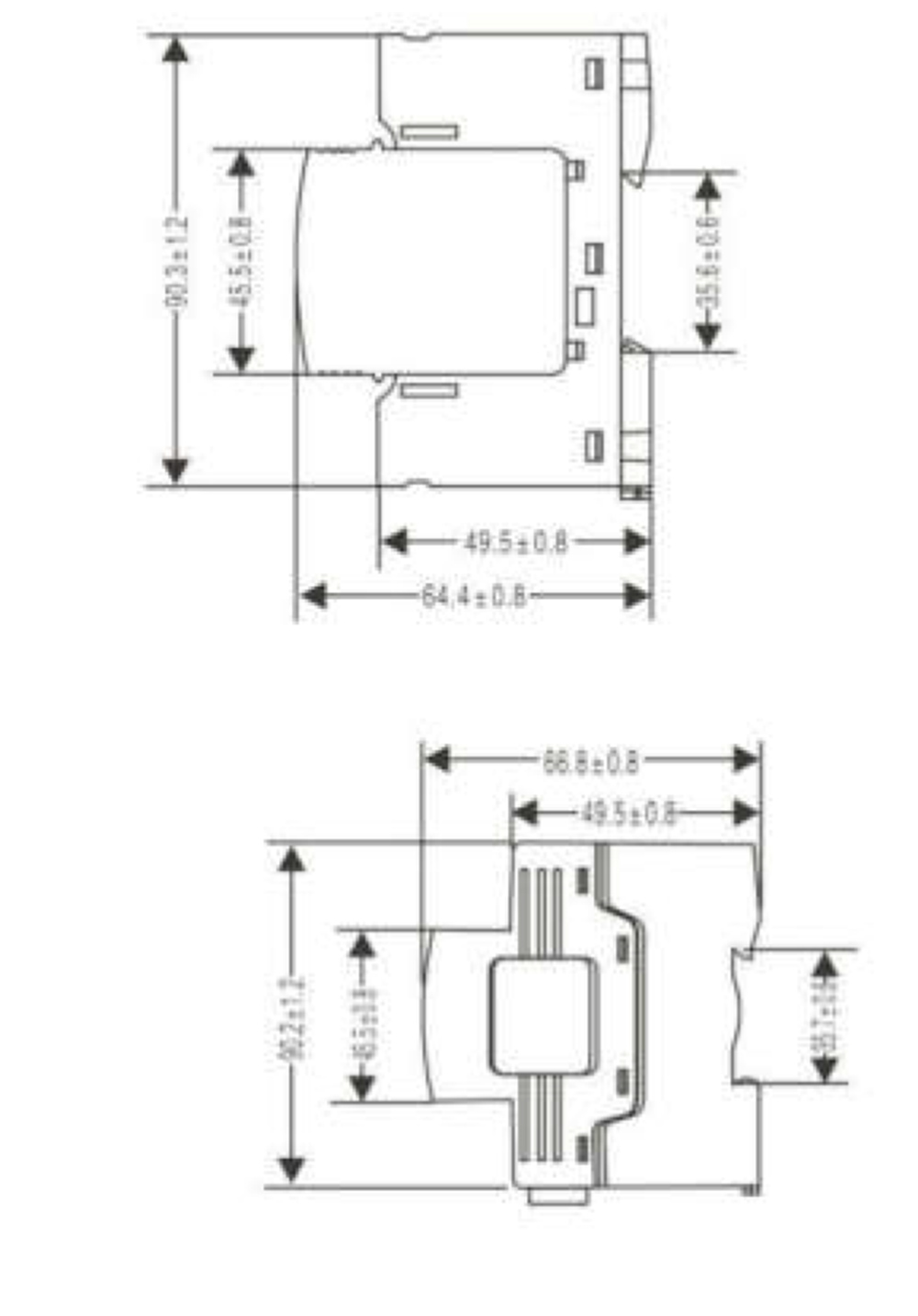 SELY- Ⅱ100系列電涌保護器外形尺寸圖.jpg 外形尺寸圖.jpg